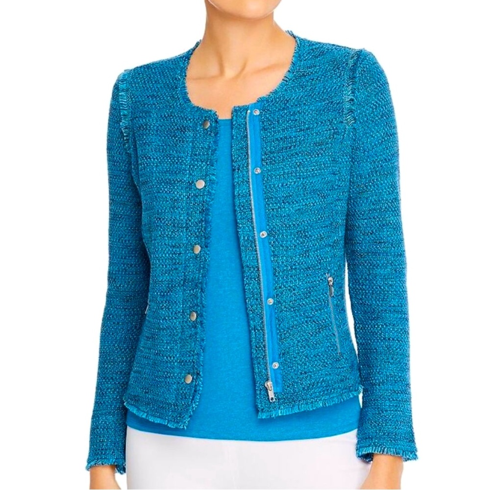 NIC & ZOE Fringe Knit Jacket